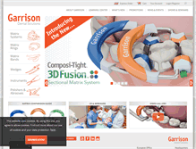 Tablet Screenshot of garrisondental.com